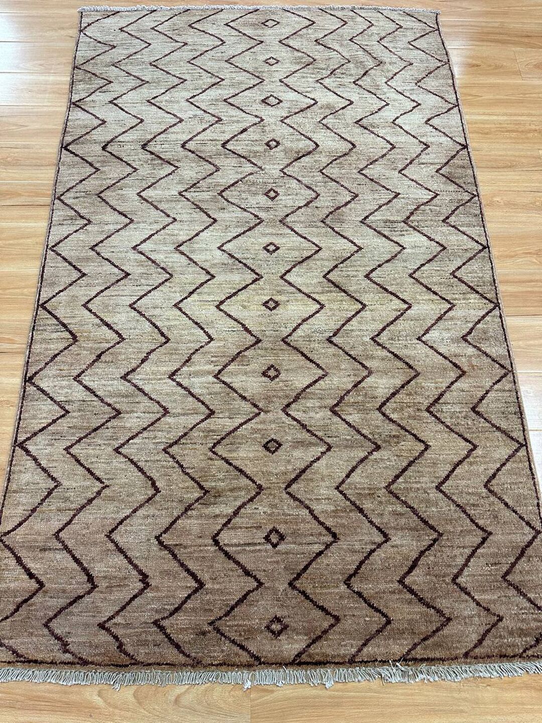 1.8x1.1M Contemporary Chobi Rug - Image 6
