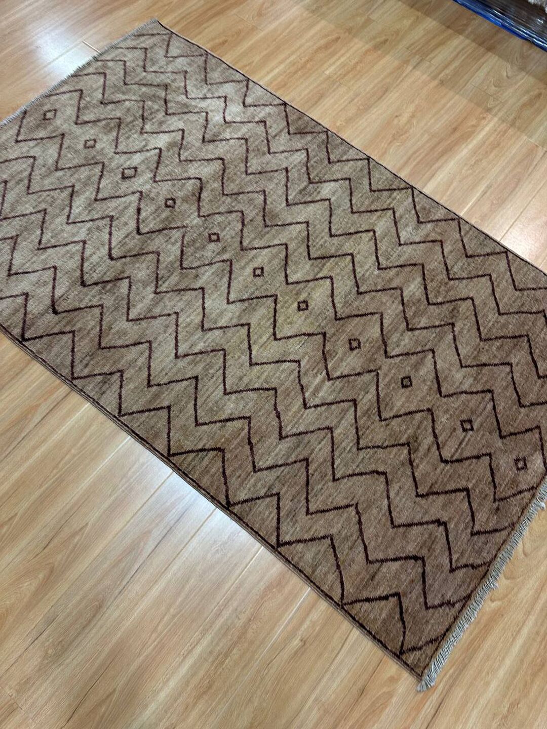 1.8x1.1M Contemporary Chobi Rug - Image 7