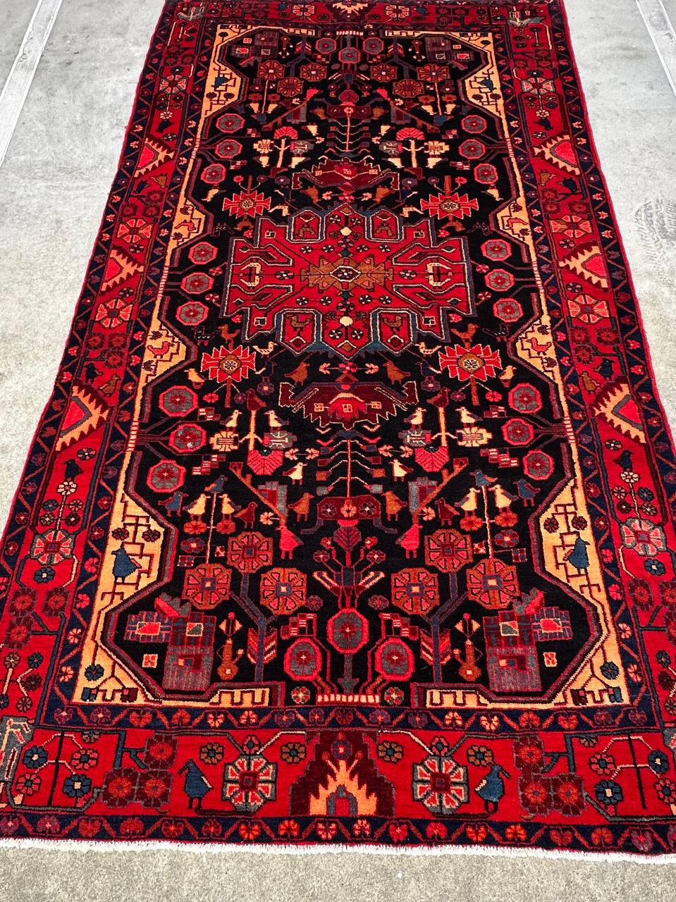 3x1.6M Tribal Nahavand Rug - Image 8