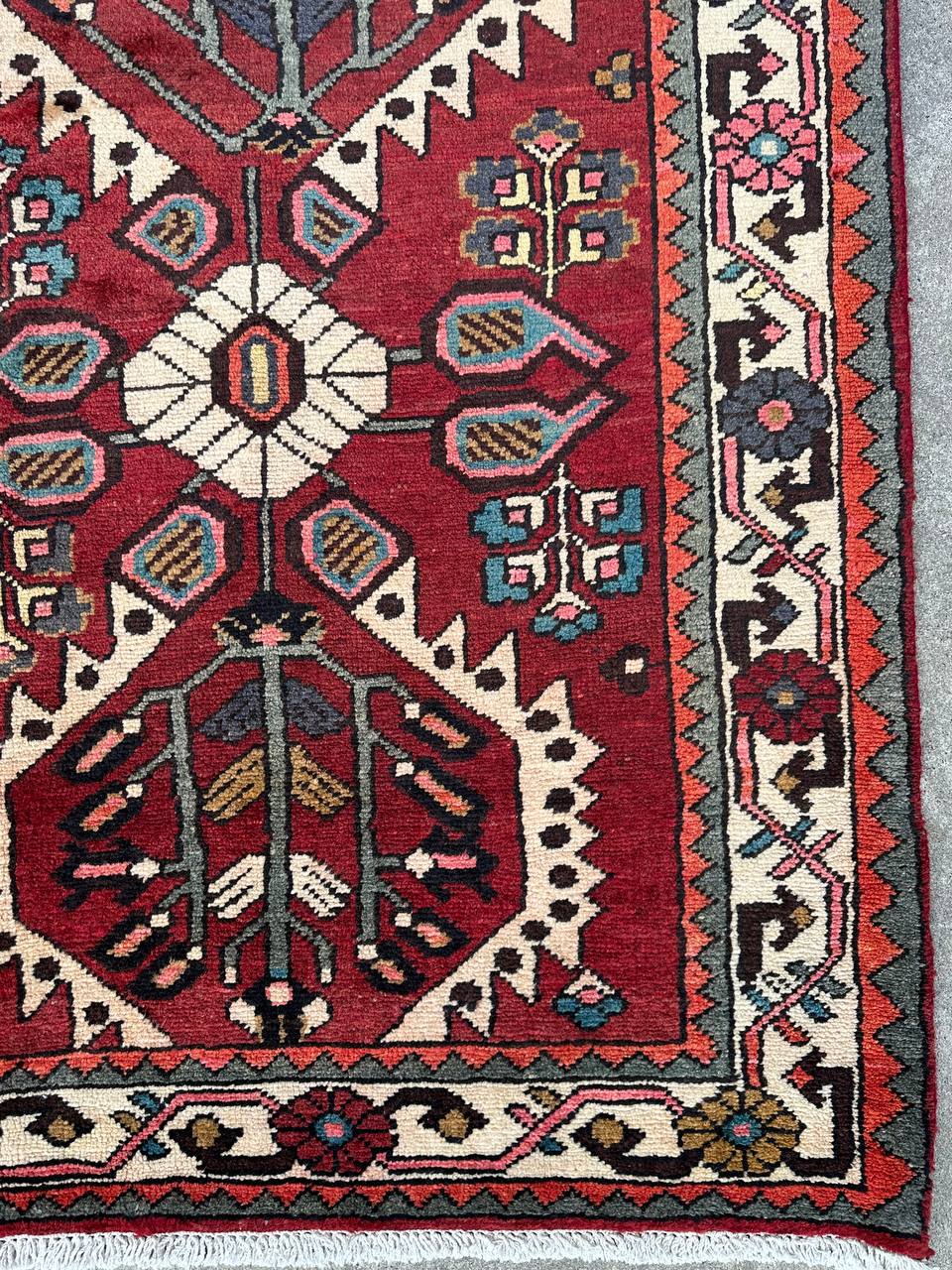 3x1.6M Old&Vintage Bakhtiari Persian Rug - Image 7