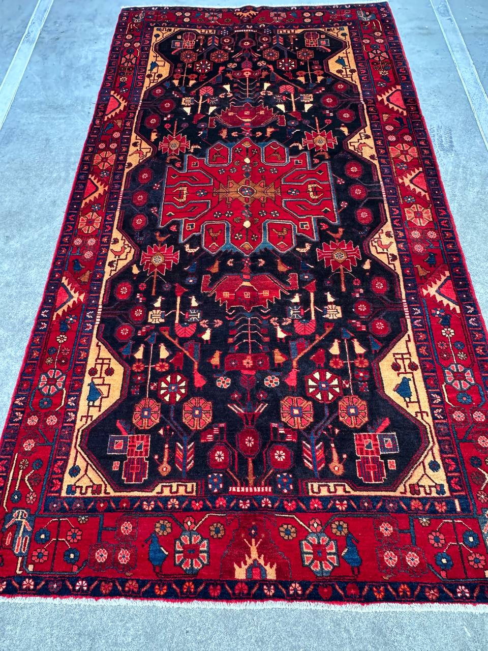 3x1.6M Tribal Nahavand Rug - Image 9