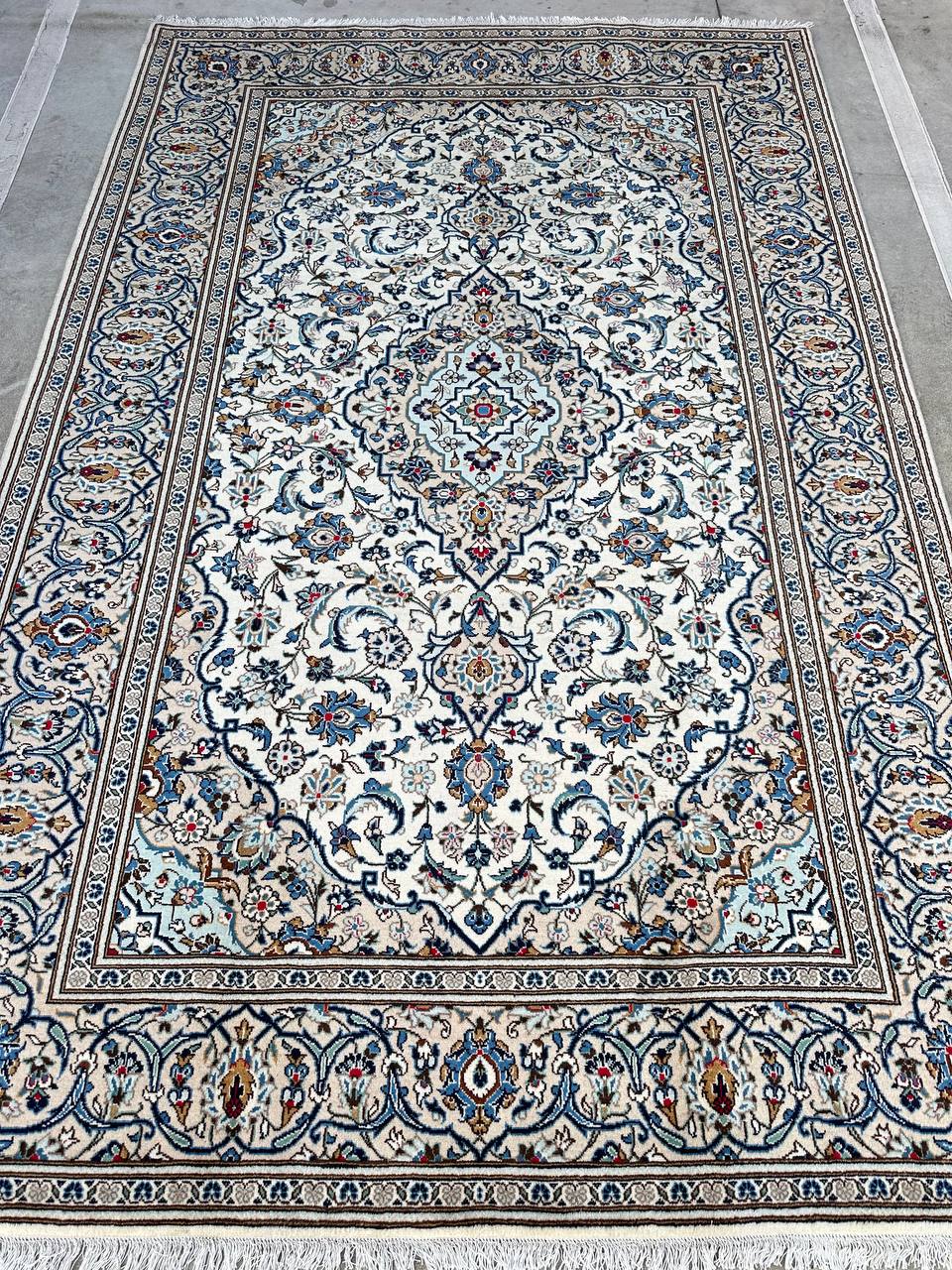 3x2M Beige Persian Kashan Rug - Image 2