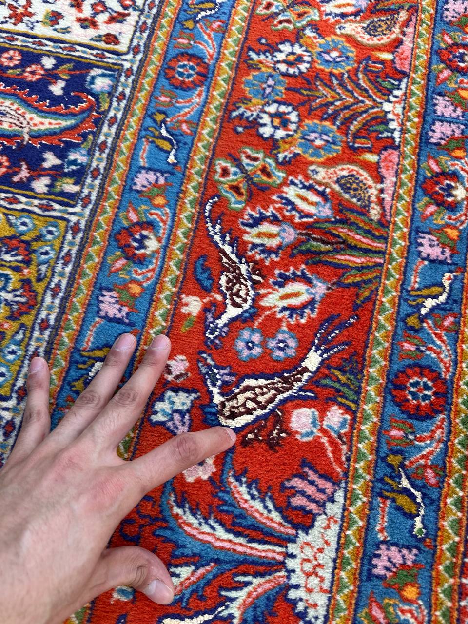 3x2M Garden Design Mood Persian Rug (Silkinlaid) - Image 6