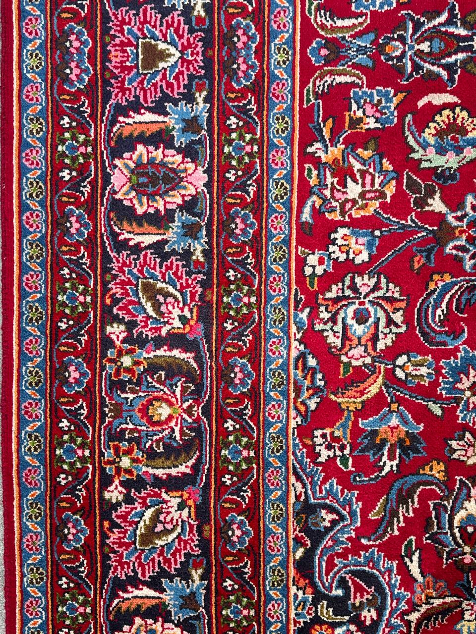3x2M Signed Persian Mashad Rug - Image 10