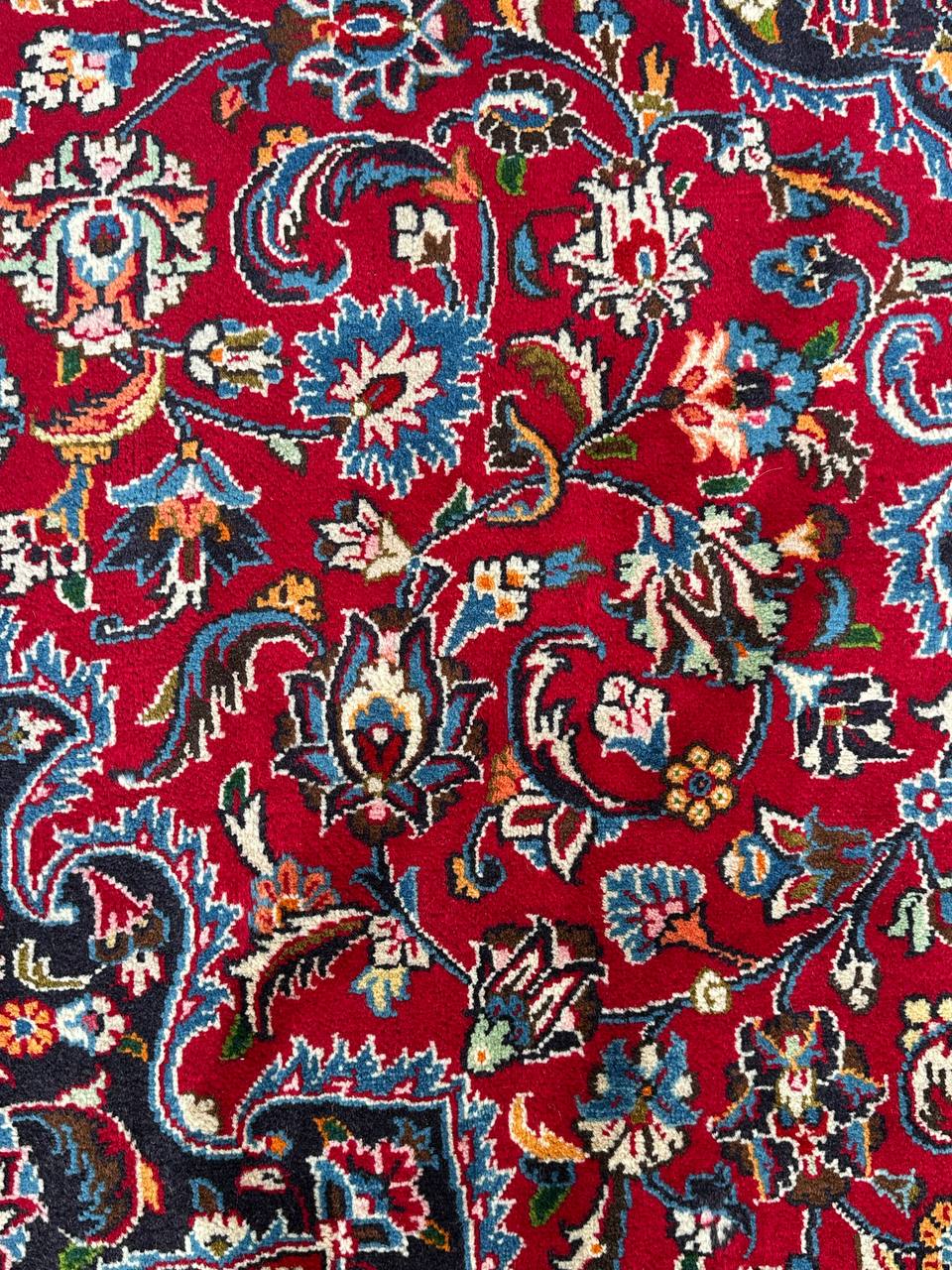 3x2M Signed Persian Mashad Rug - Image 9
