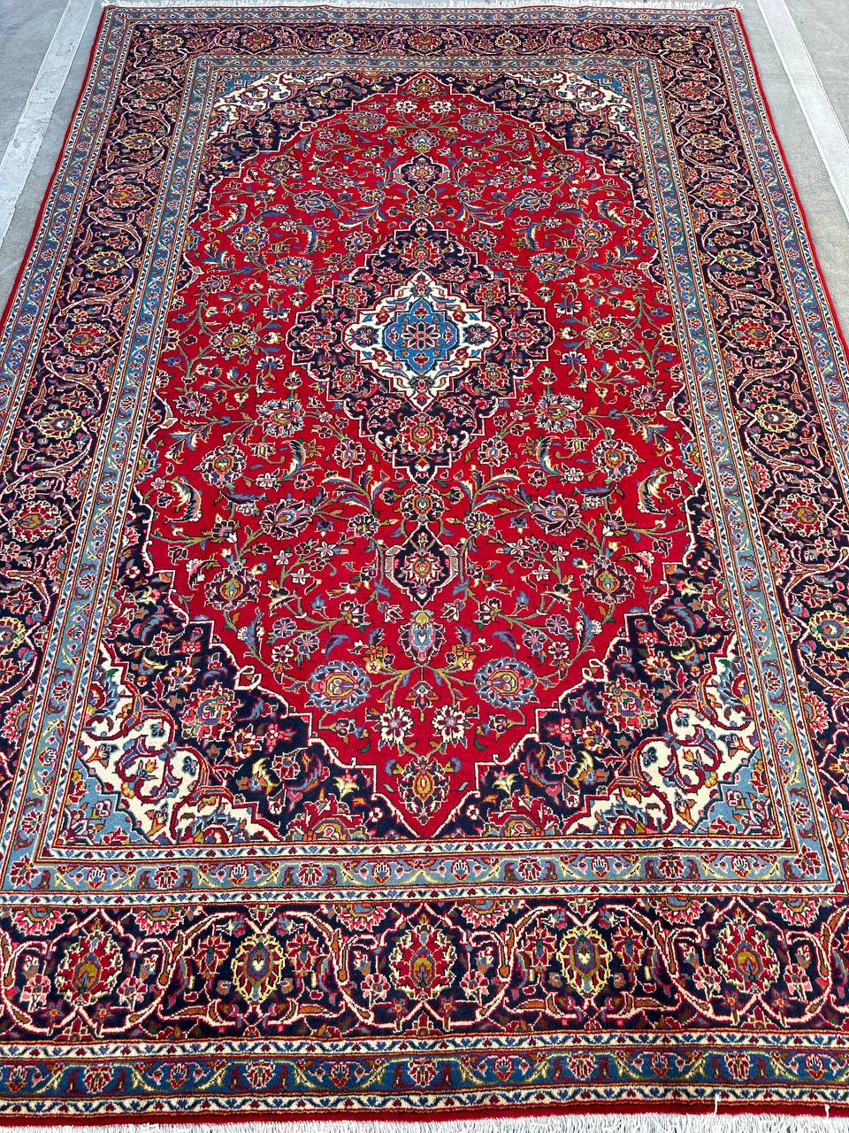 3.2x2.1M Royal Traditional Persian Kashan Rug - Image 2