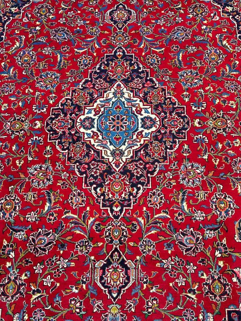 3.2x2.1M Royal Traditional Persian Kashan Rug - Image 7