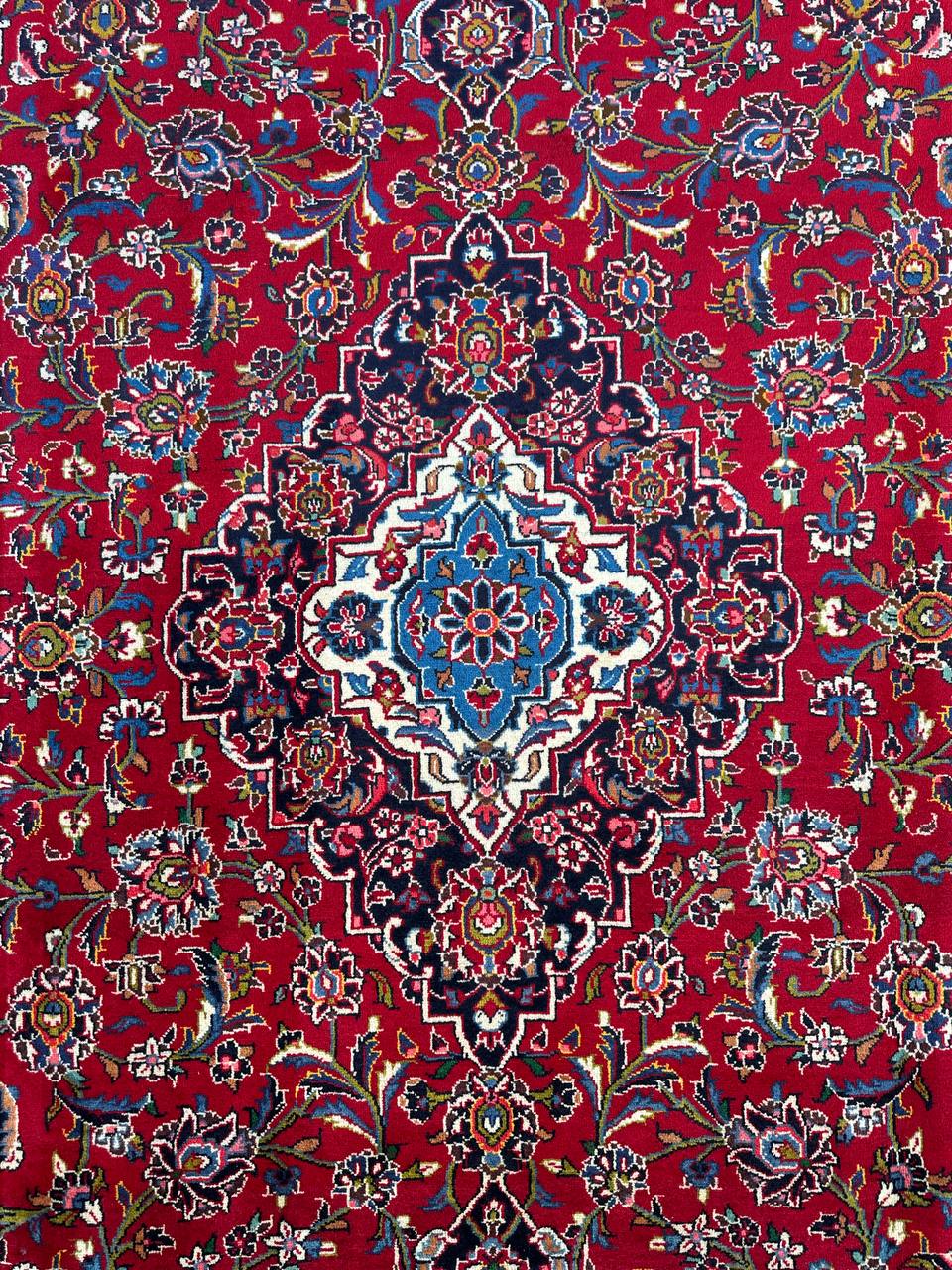 3.2x2.1M Royal Traditional Persian Kashan Rug - Image 3