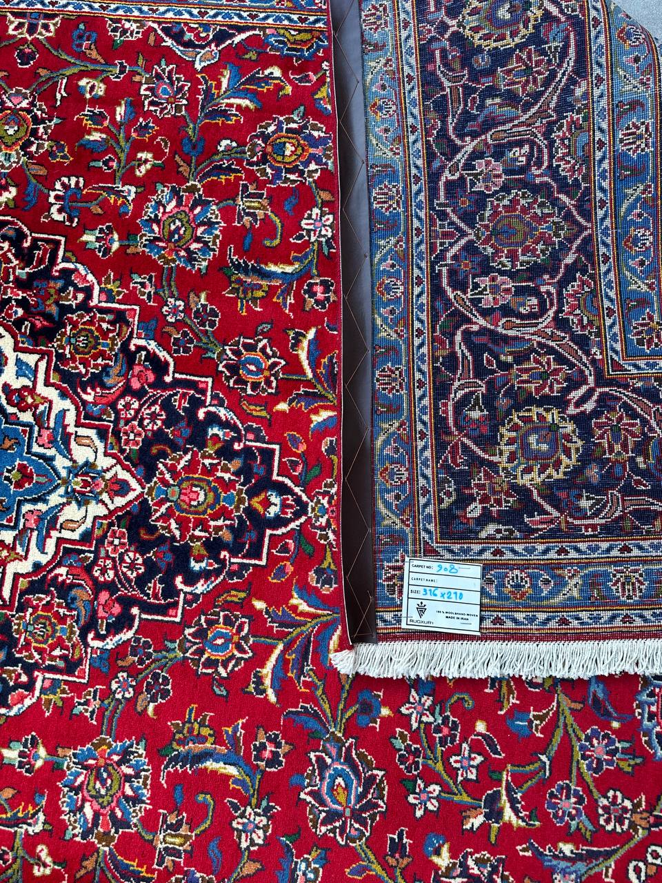 3.2x2.1M Royal Traditional Persian Kashan Rug - Image 12