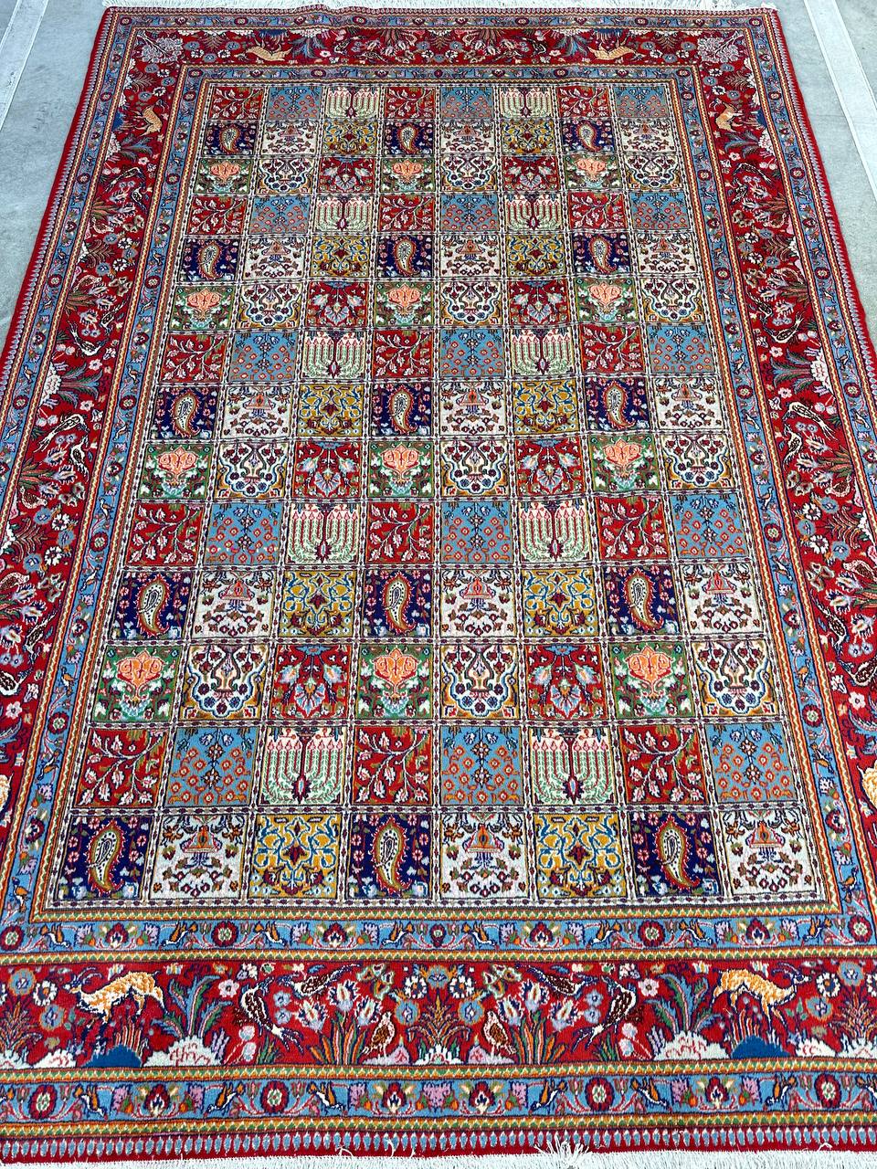 3x2M Garden Design Mood Persian Rug (Silkinlaid) - Image 2