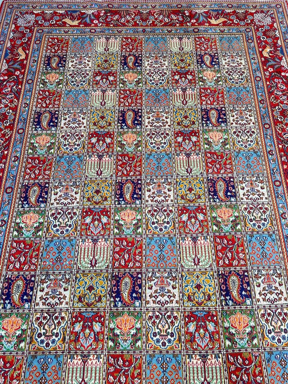 3x2M Garden Design Mood Persian Rug (Silkinlaid) - Image 7