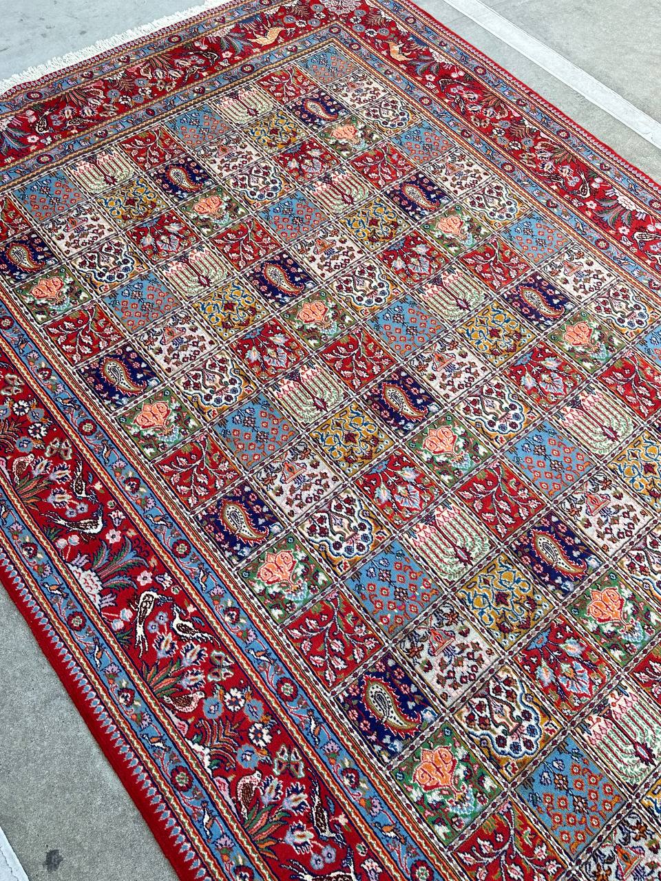3x2M Garden Design Mood Persian Rug (Silkinlaid) - Image 5