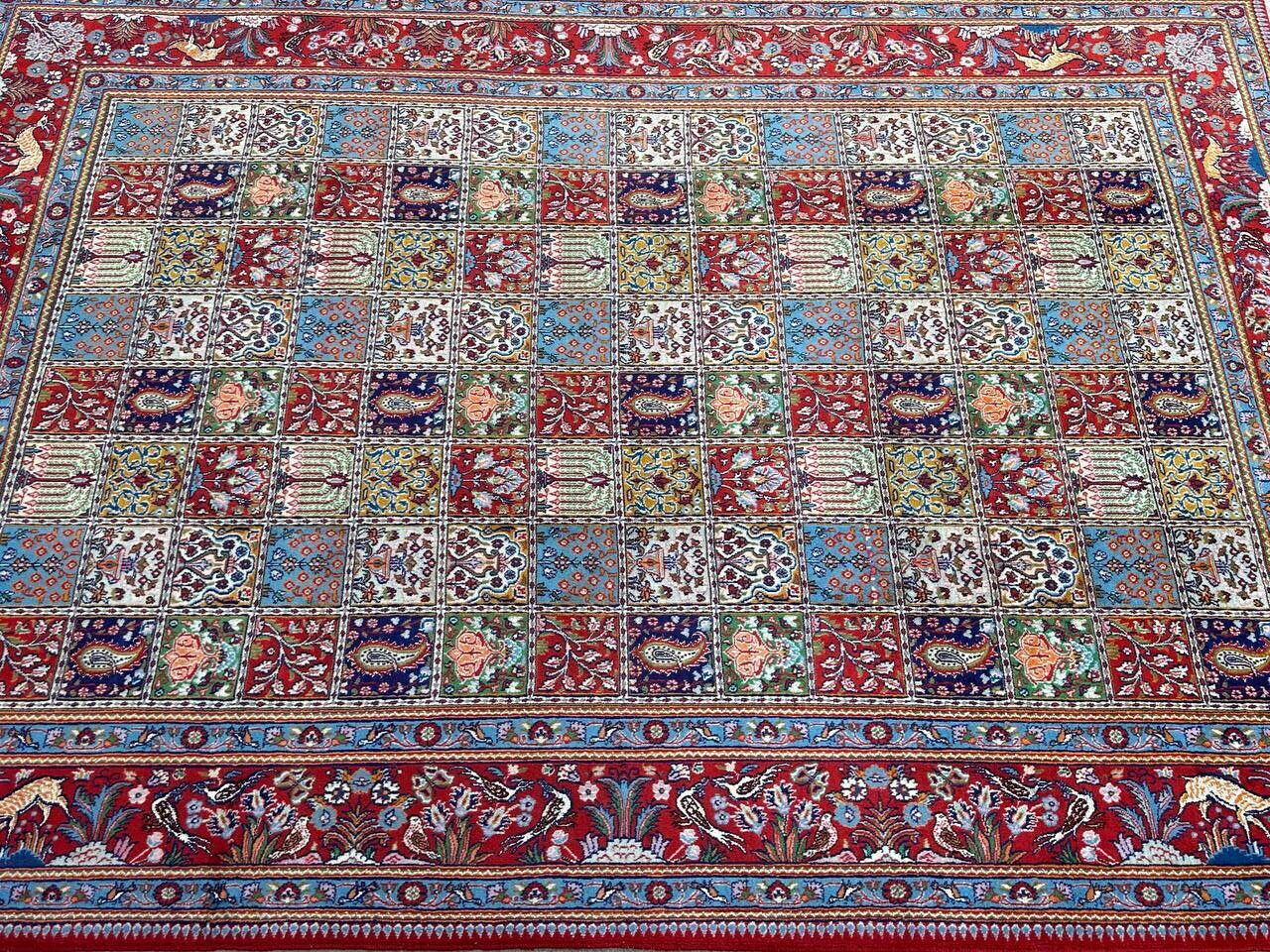 3x2M Garden Design Mood Persian Rug (Silkinlaid) - Image 4