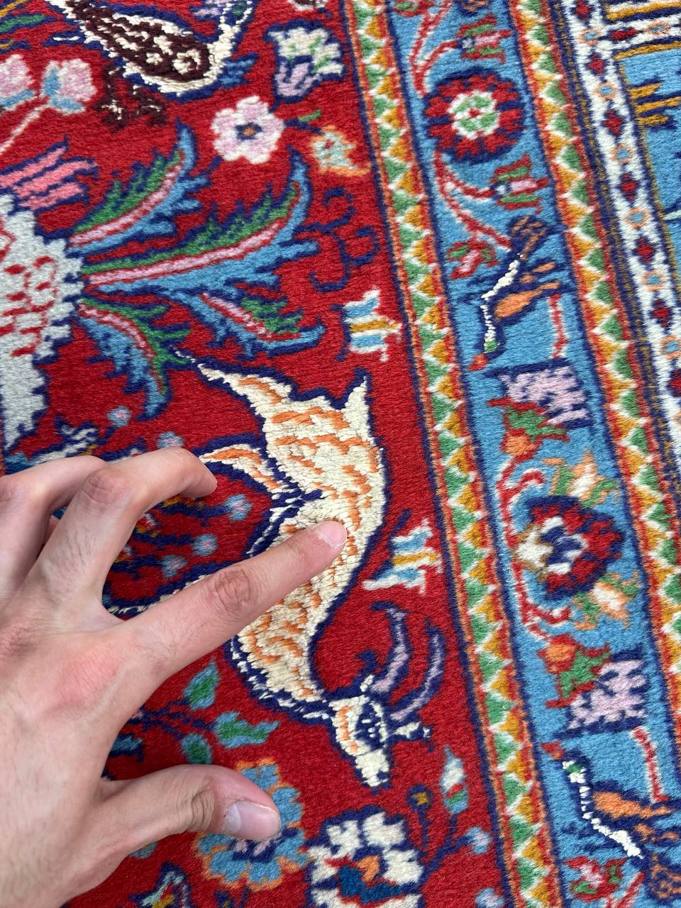 3x2M Garden Design Mood Persian Rug (Silkinlaid) - Image 3