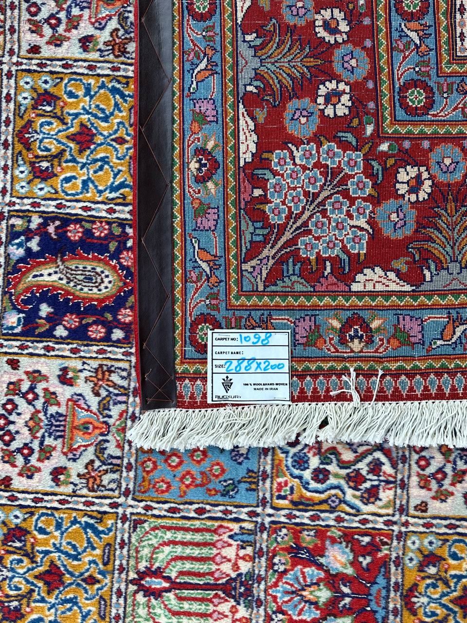 3x2M Garden Design Mood Persian Rug (Silkinlaid) - Image 14