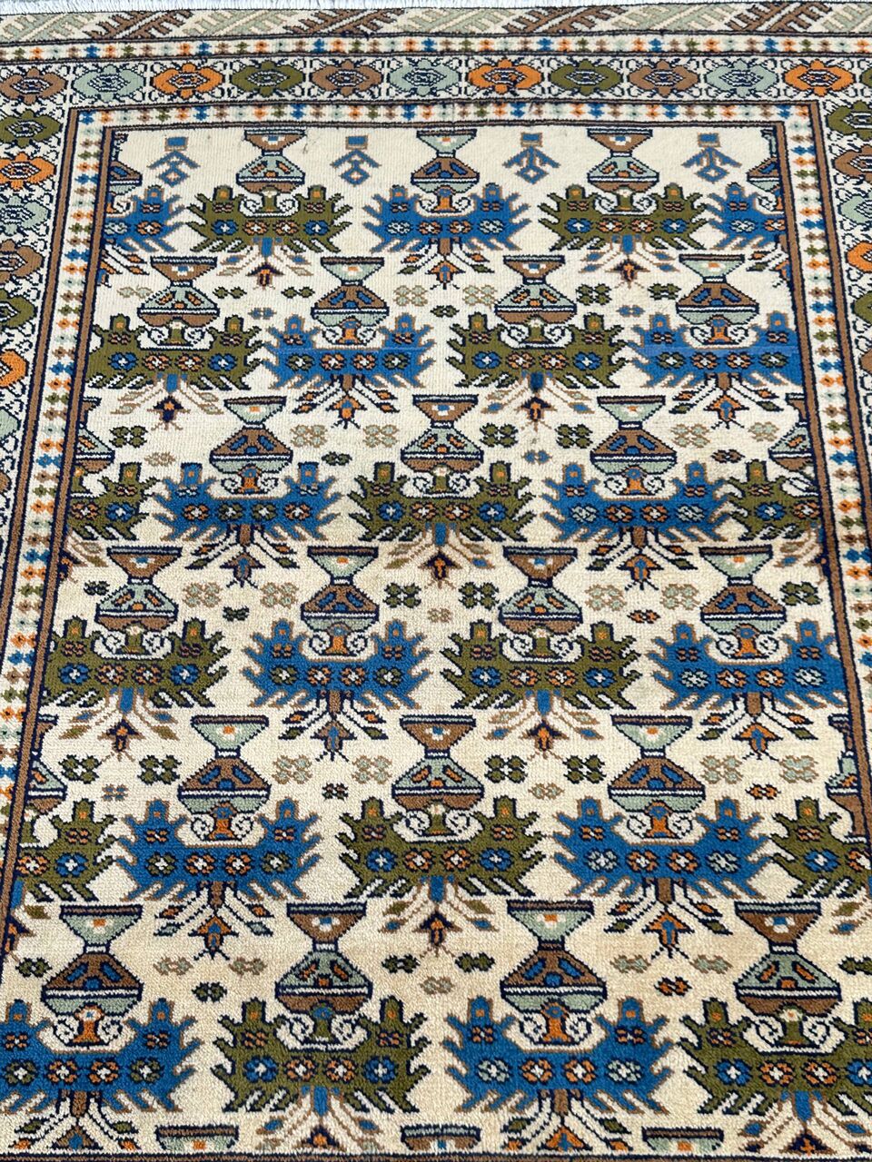 1.4x1M Antique Turkoman Persian Rug - Image 2