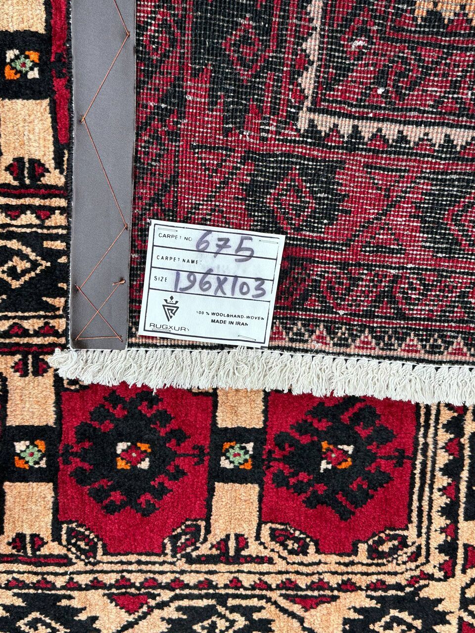 2x1M Balouchi Tribal Rug - Image 7