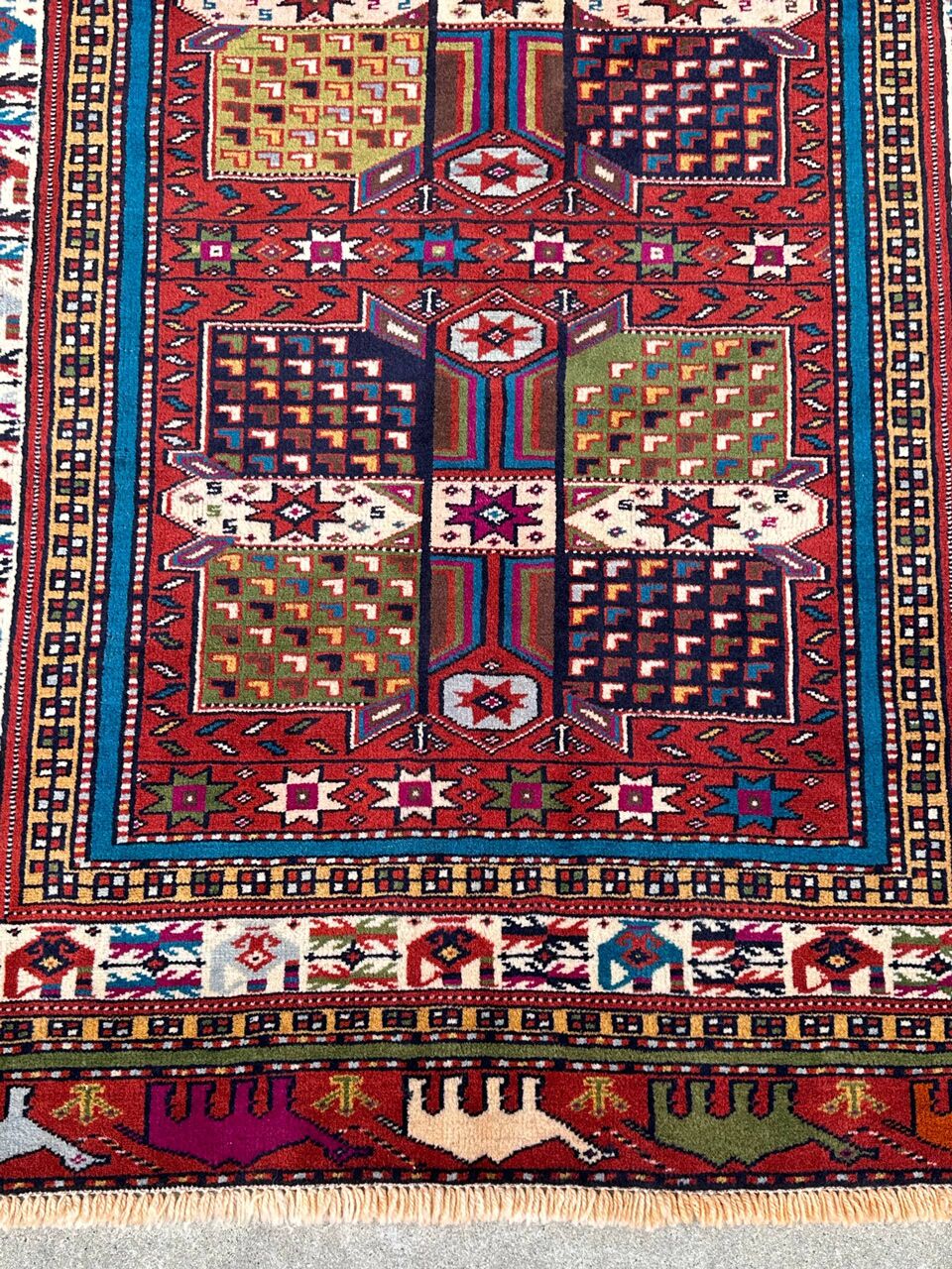 1.9x1.3M Antique Turkoman Persian Rug - Image 4