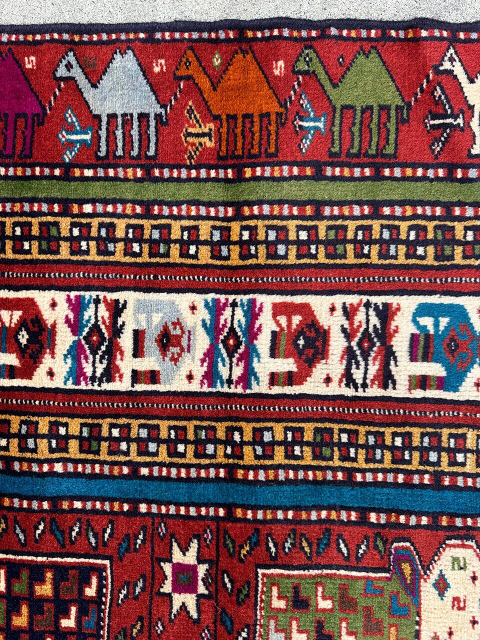1.9x1.3M Antique Turkoman Persian Rug - Image 3