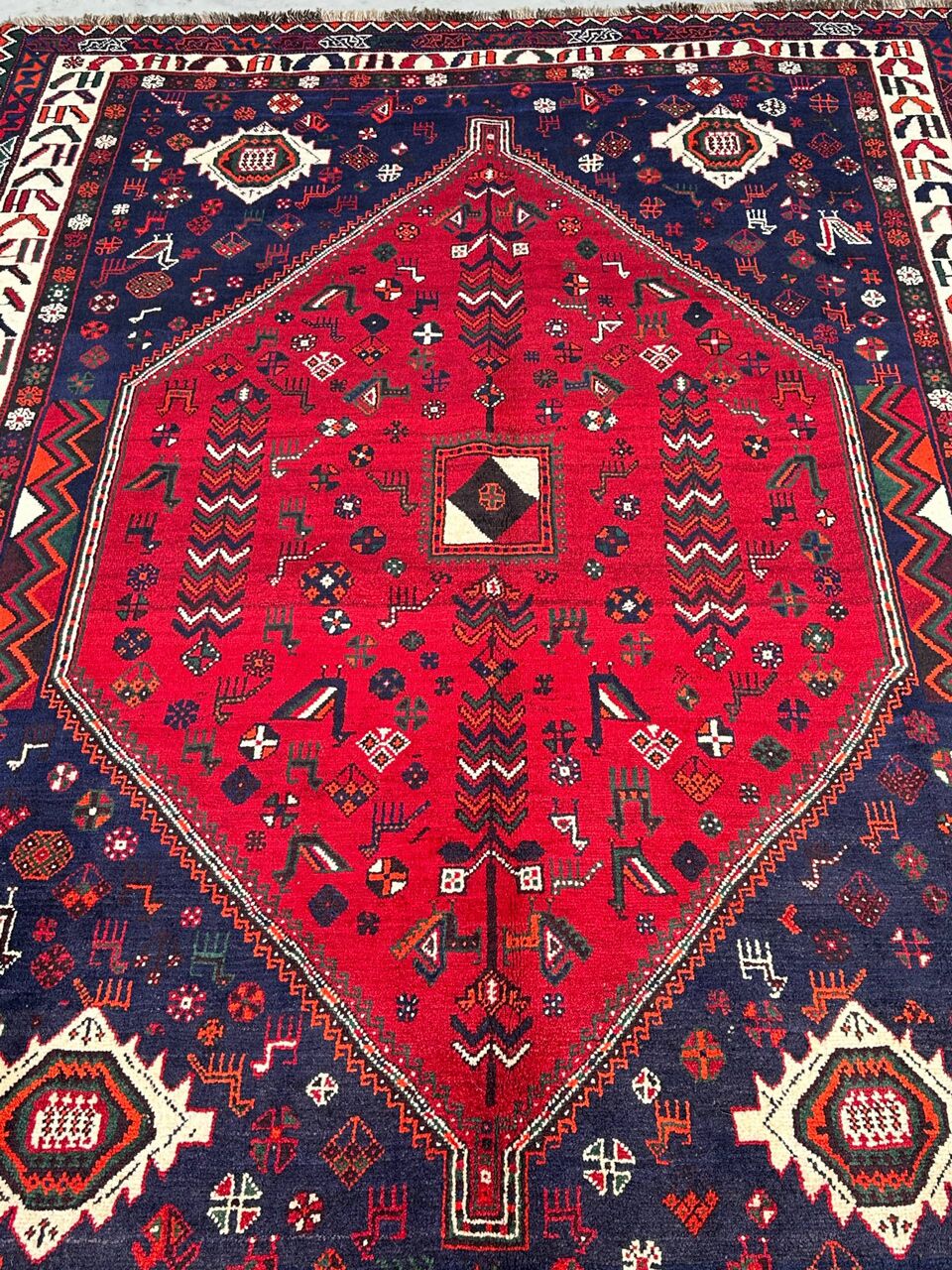 3x2M Qashghai Shiraz Rug - Image 2