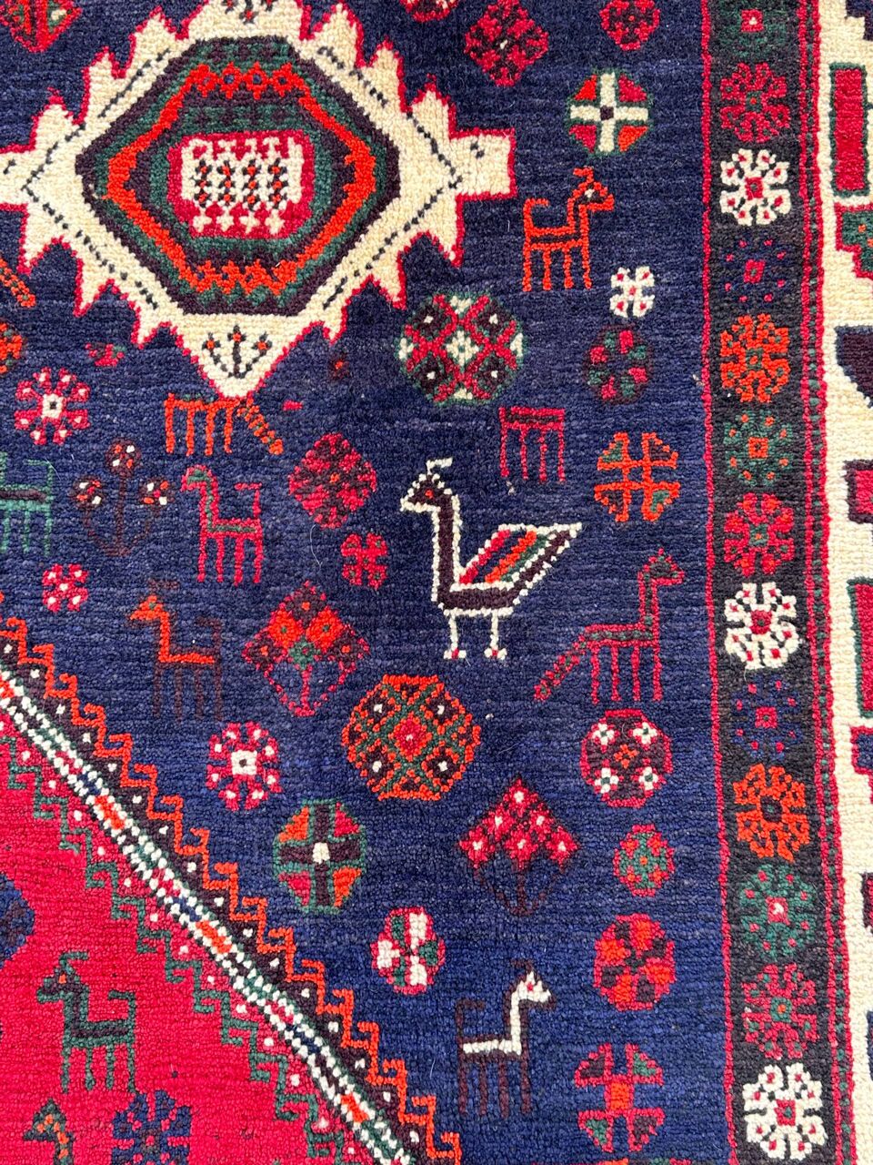 3x2M Qashghai Shiraz Rug - Image 8