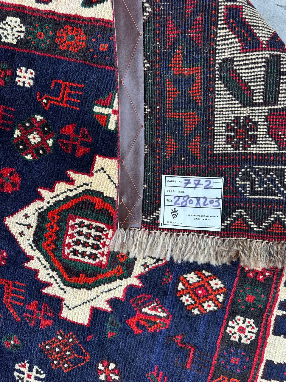 3x2M Qashghai Shiraz Rug - Image 12