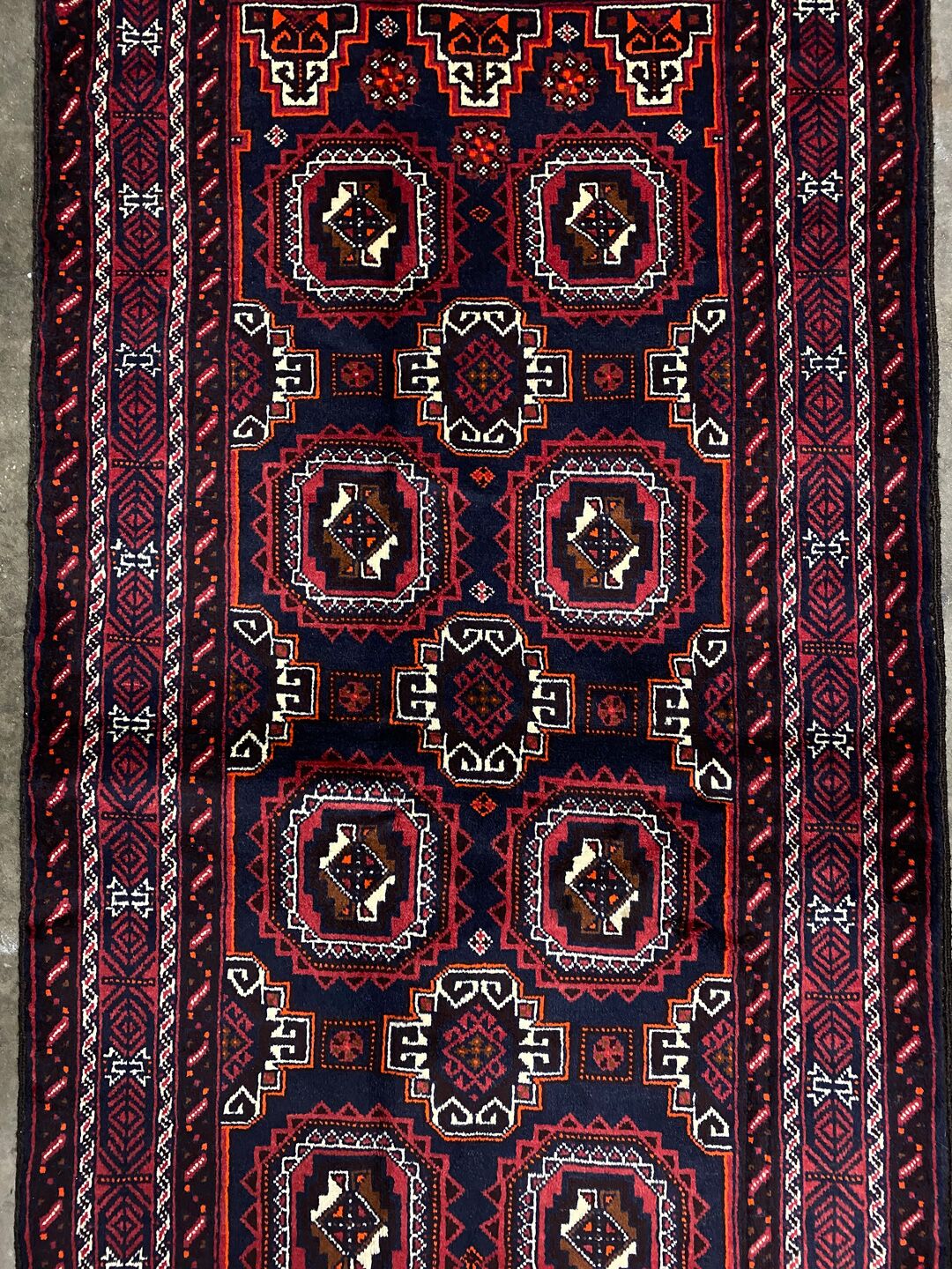 2x1M Persian Balouchi Nomadic Rug - Image 5