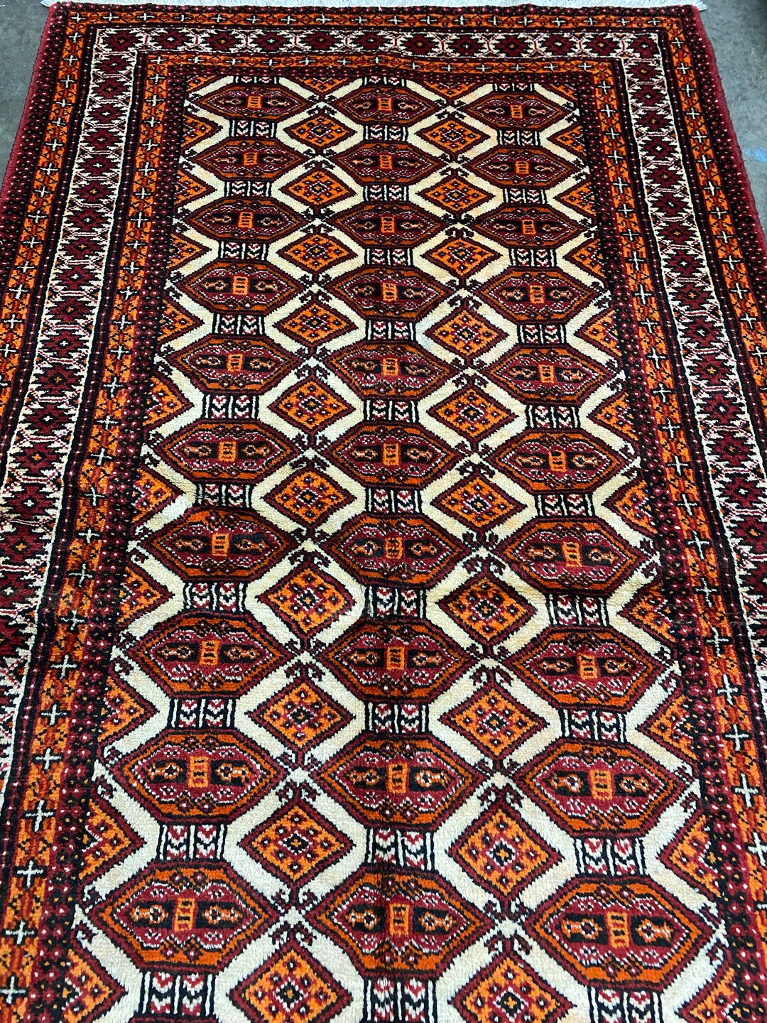 2x1M Persian Balouchi Nomadic Rug - Image 4