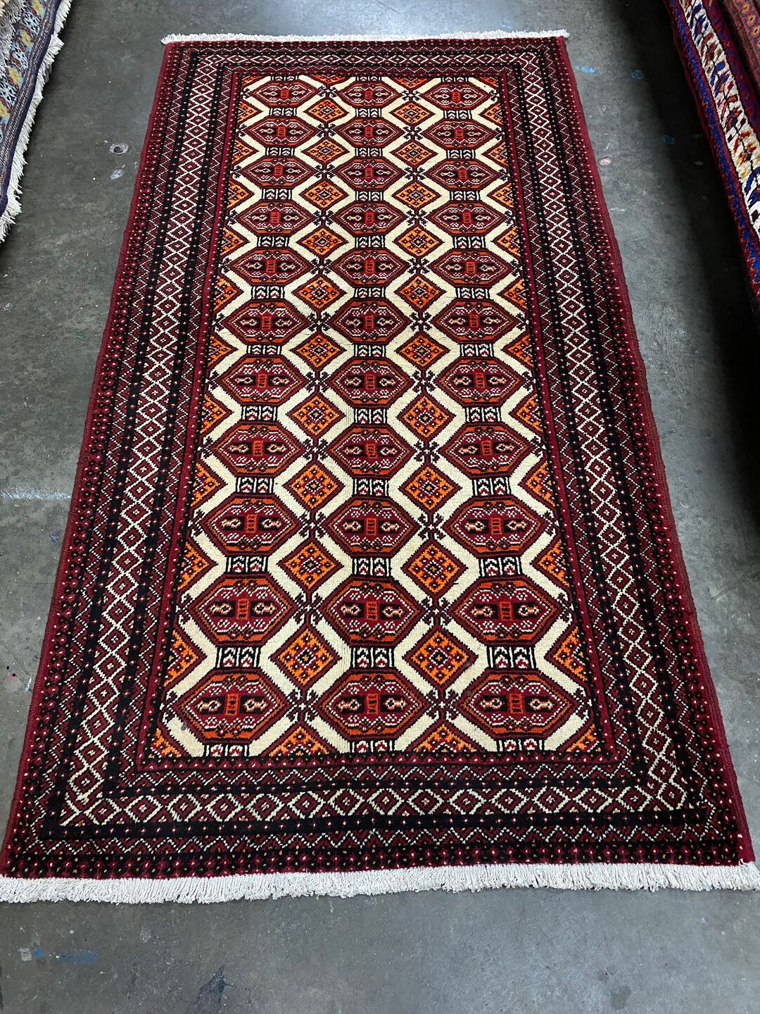 2x1M Persian Balouchi Nomadic Rug - Image 2