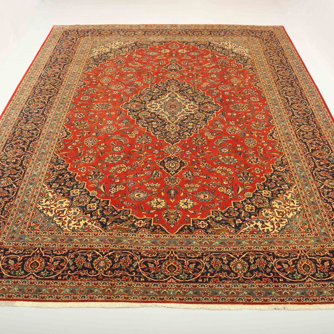 4x3M Vintage Traditional Persian Kashan (Faded Red Tone) - Image 6