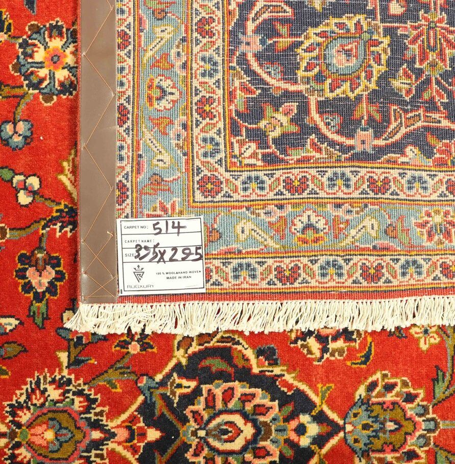 4x3M Vintage Traditional Persian Kashan (Faded Red Tone) - Image 7