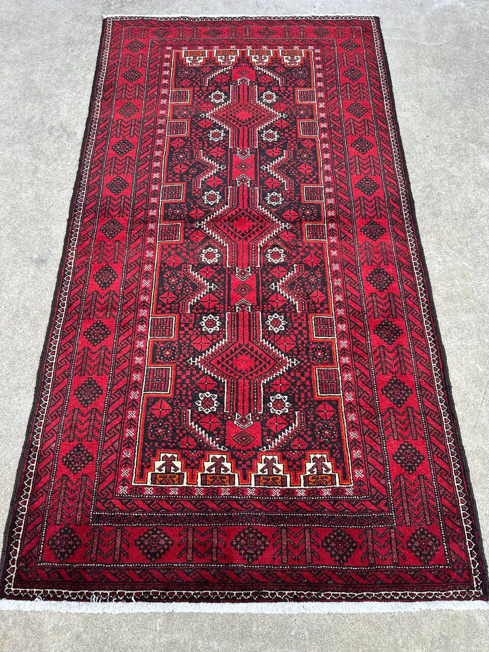 2x1.1M Persian Balouchi Nomadic Rug - Image 2