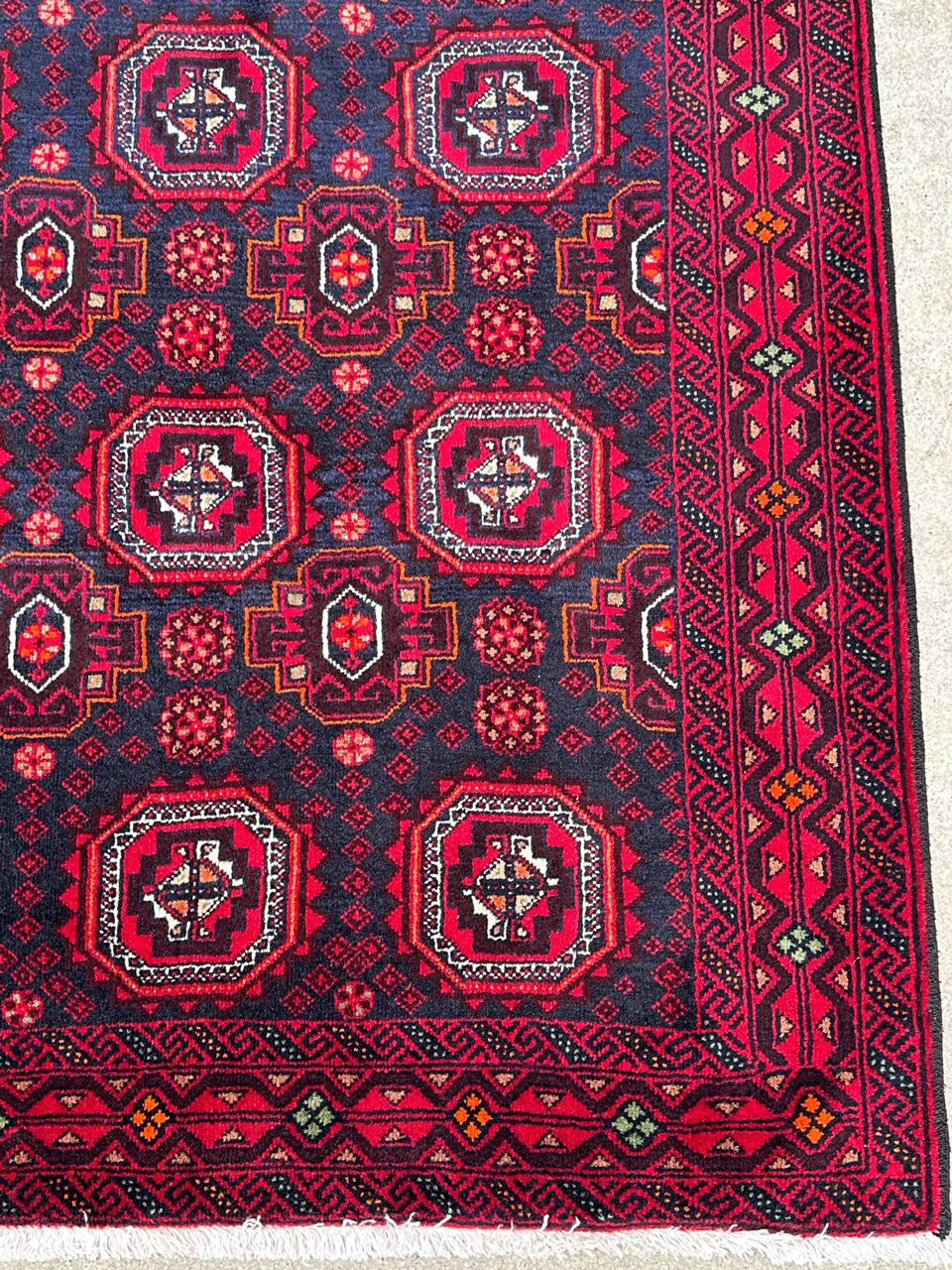 2x1M Persian Balouchi Nomadic Rug - Image 7