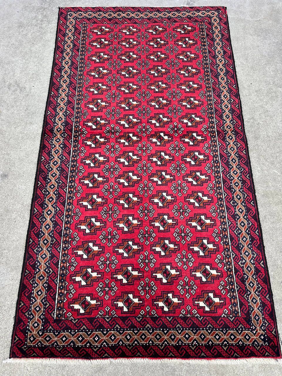 1.9x1M Persian Balouchi Nomadic Rug - Image 2