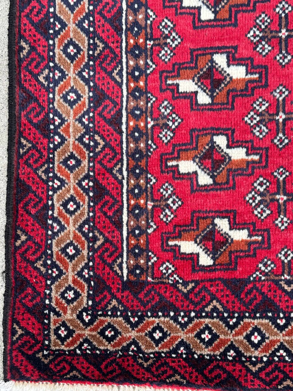 1.9x1M Persian Balouchi Nomadic Rug - Image 6