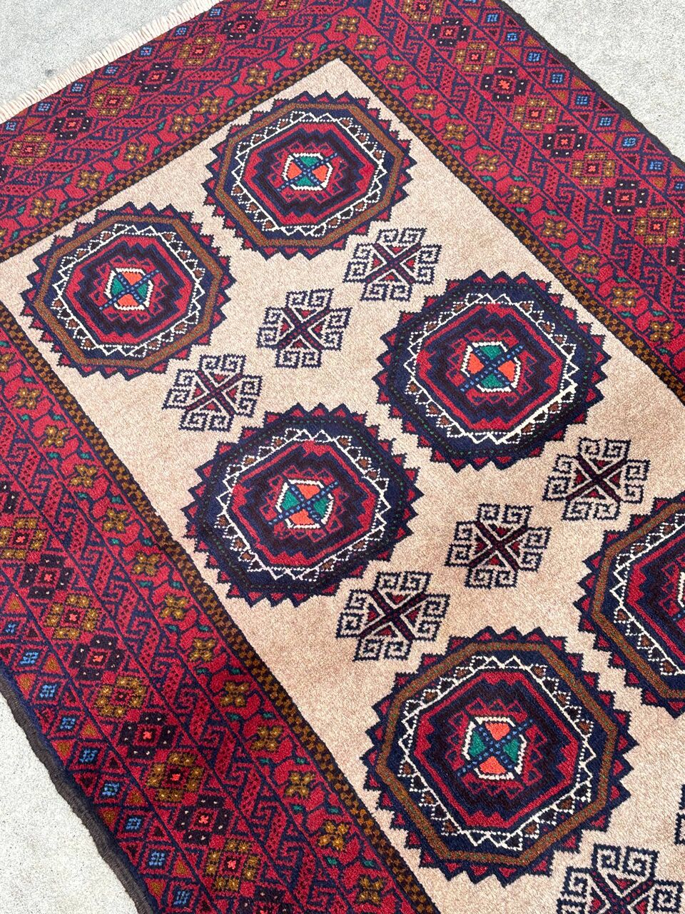 1.7x1M Persian Balouchi Nomadic Rug - Image 4