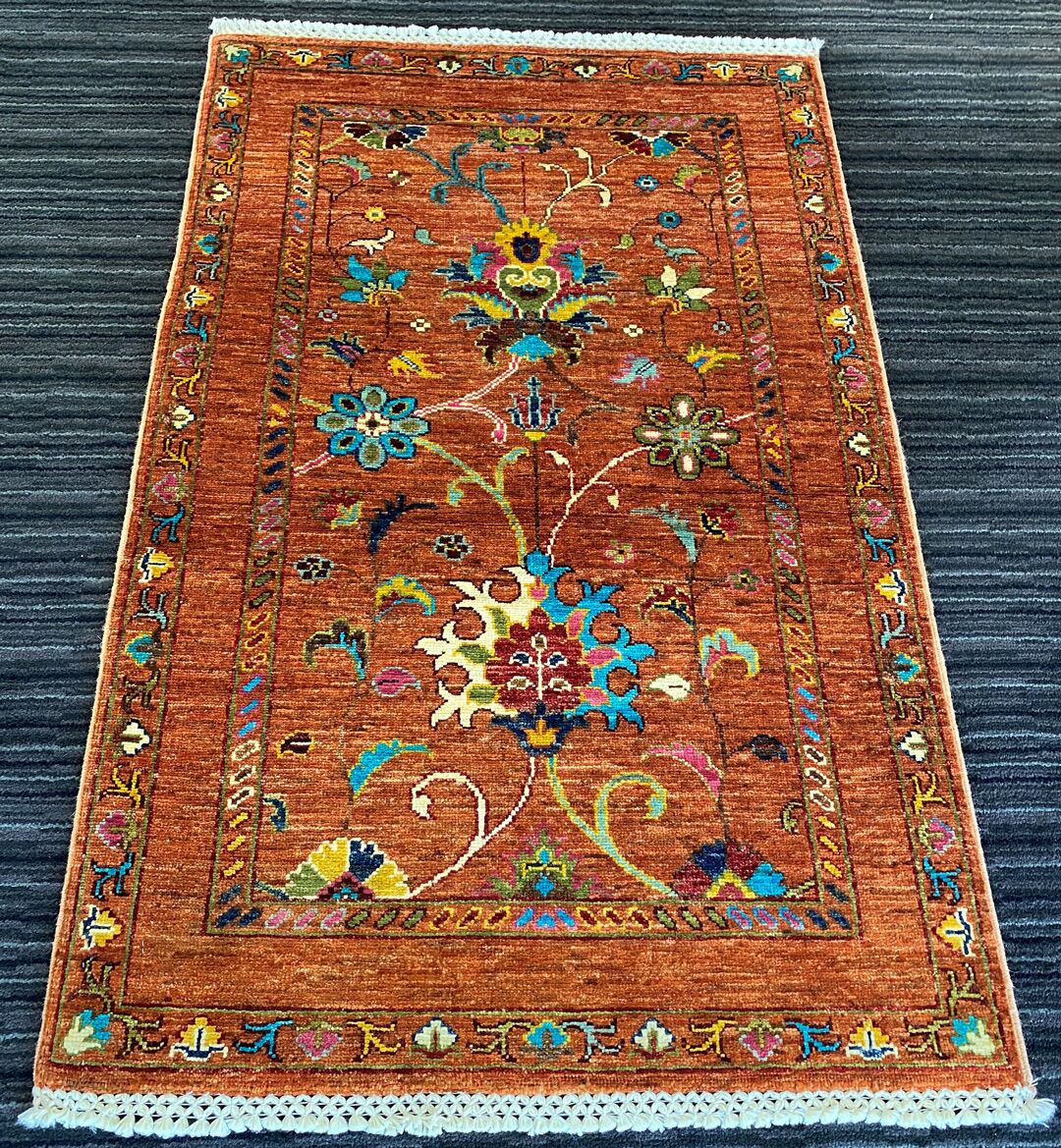 1.3 X 0.8 M Super Kazak Afghani Rug - Image 2