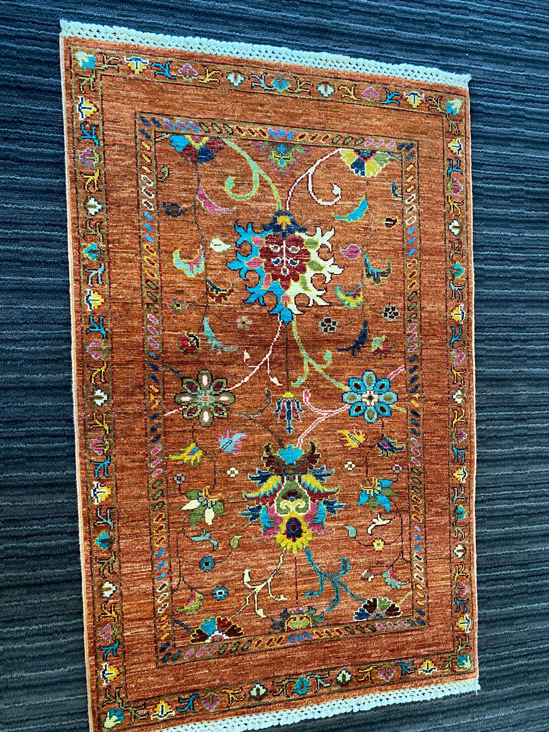 1.3 X 0.8 M Super Kazak Afghani Rug - Image 8