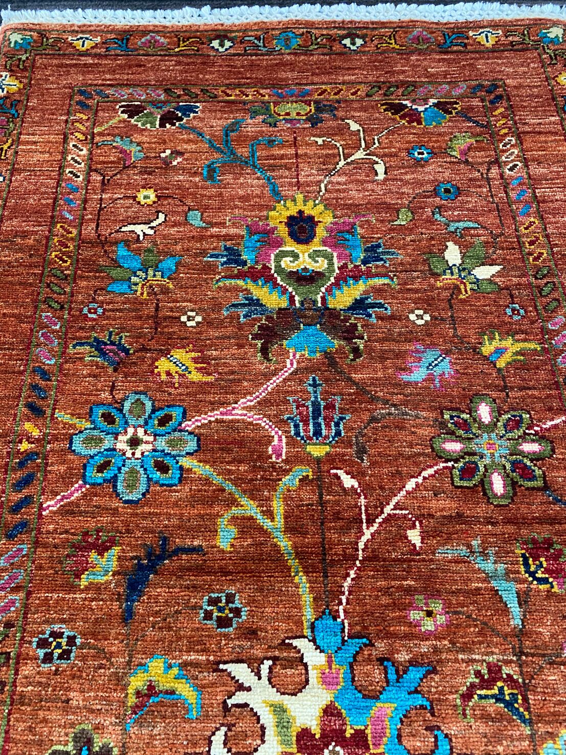 1.3 X 0.8 M Super Kazak Afghani Rug - Image 4