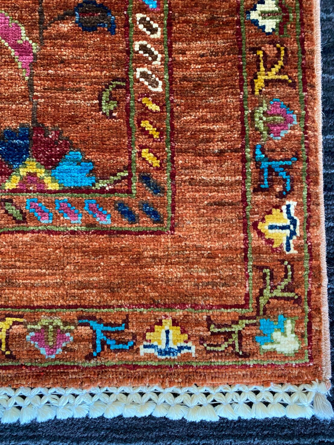 1.3 X 0.8 M Super Kazak Afghani Rug - Image 5