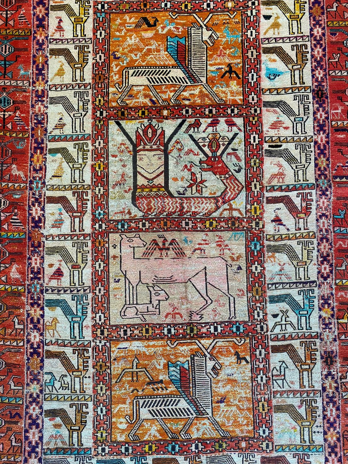 Antique Persian Sumak Kilim