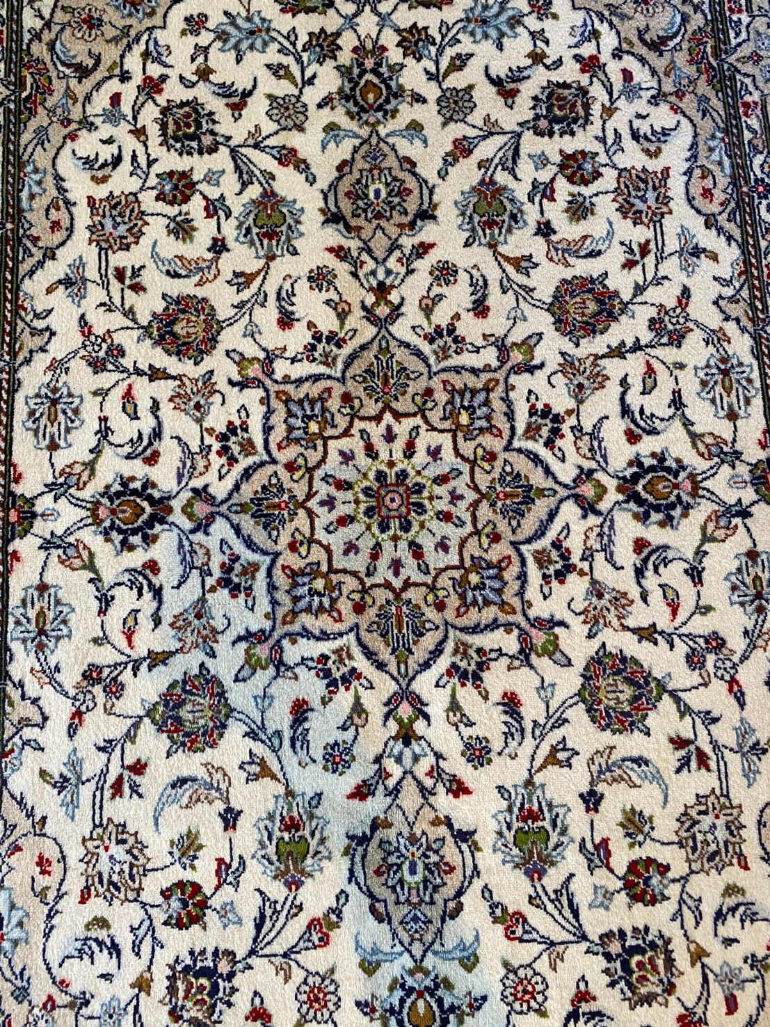 2.2x1.4M Beige Persian Kashan - Image 4