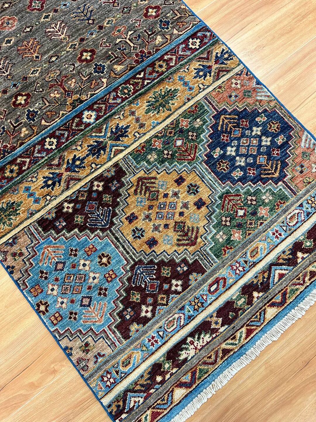 3 M Long Super Kazak Hall Runner - Image 15