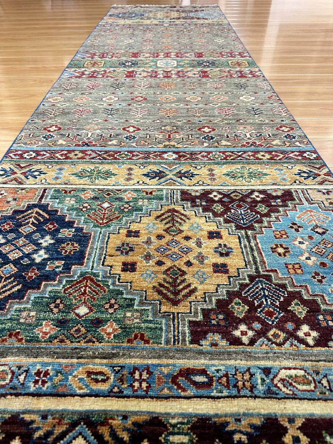 3 M Long Super Kazak Hall Runner - Image 5