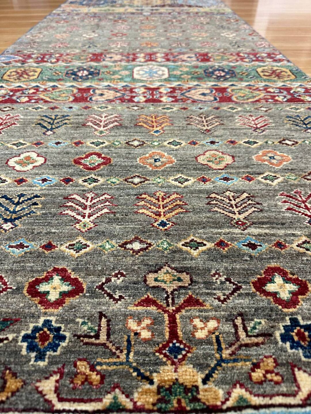 3 M Long Super Kazak Hall Runner - Image 8