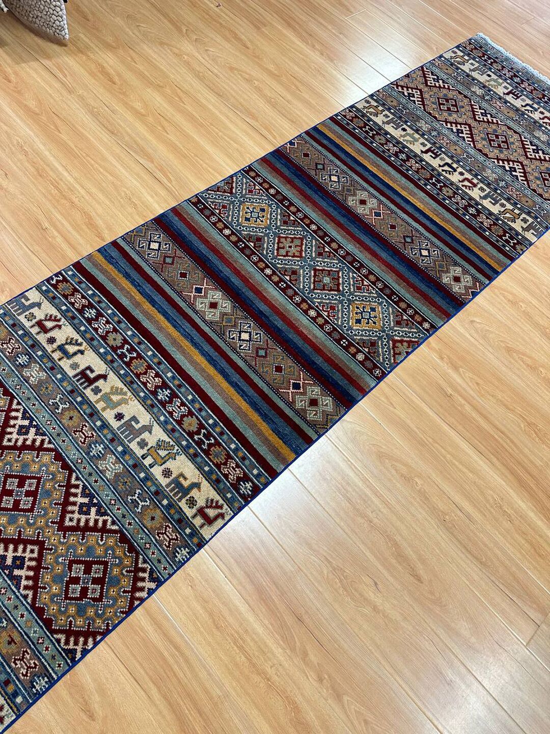 2.9 m Super Kazak Afghan Runner - Image 6