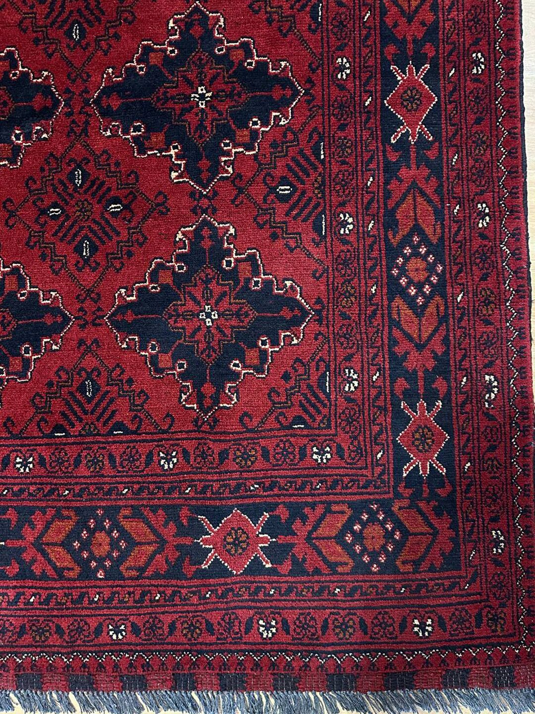 3 X 2 M Khal Mou Afghan Rug - Image 3