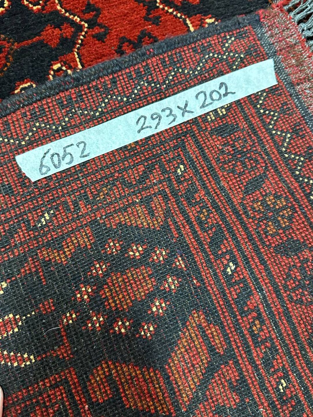 3 X 2 M Khal Mou Afghan Rug - Image 9