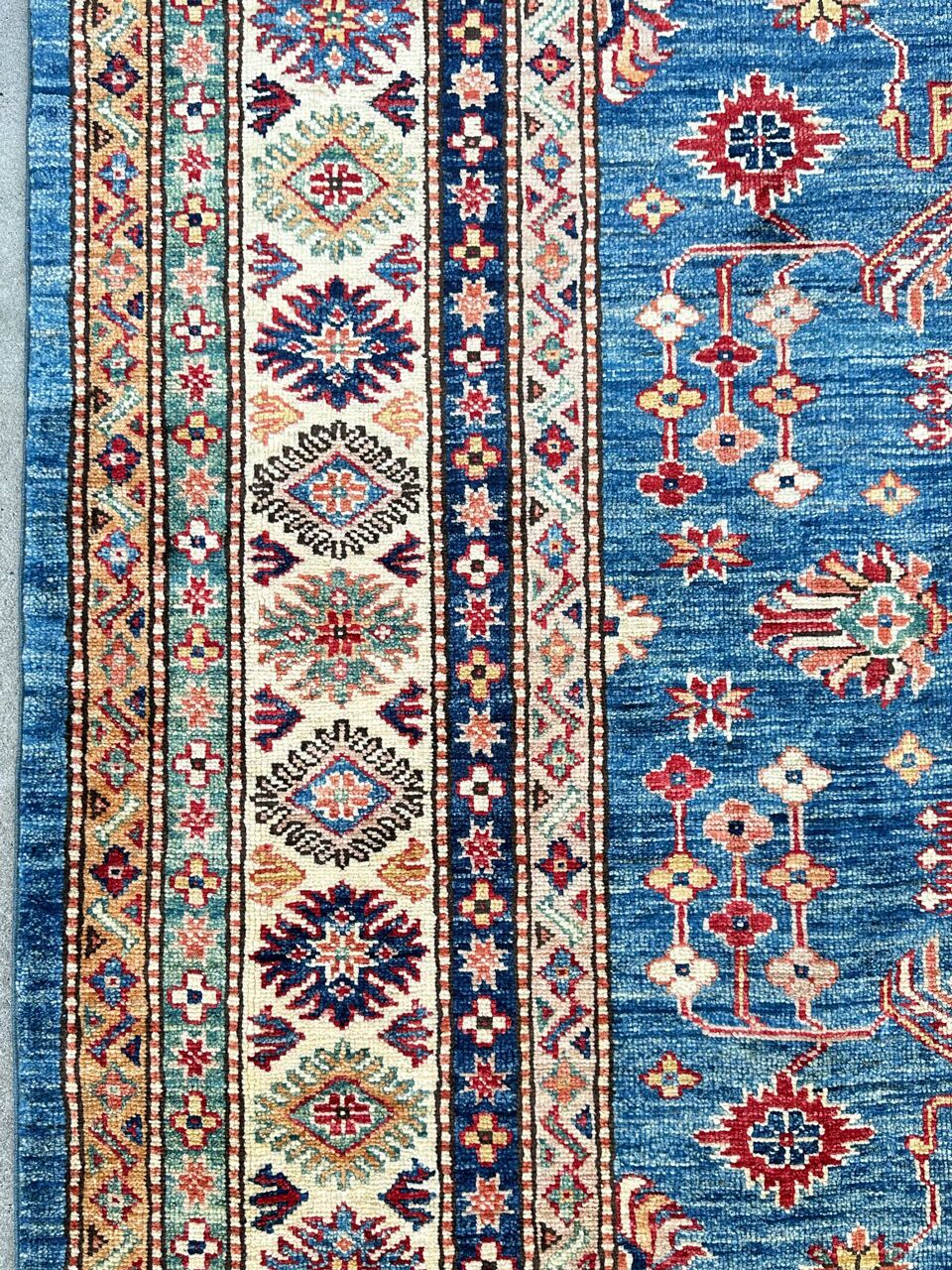 3X2 M Super Kazak Afghan Rug - Image 4