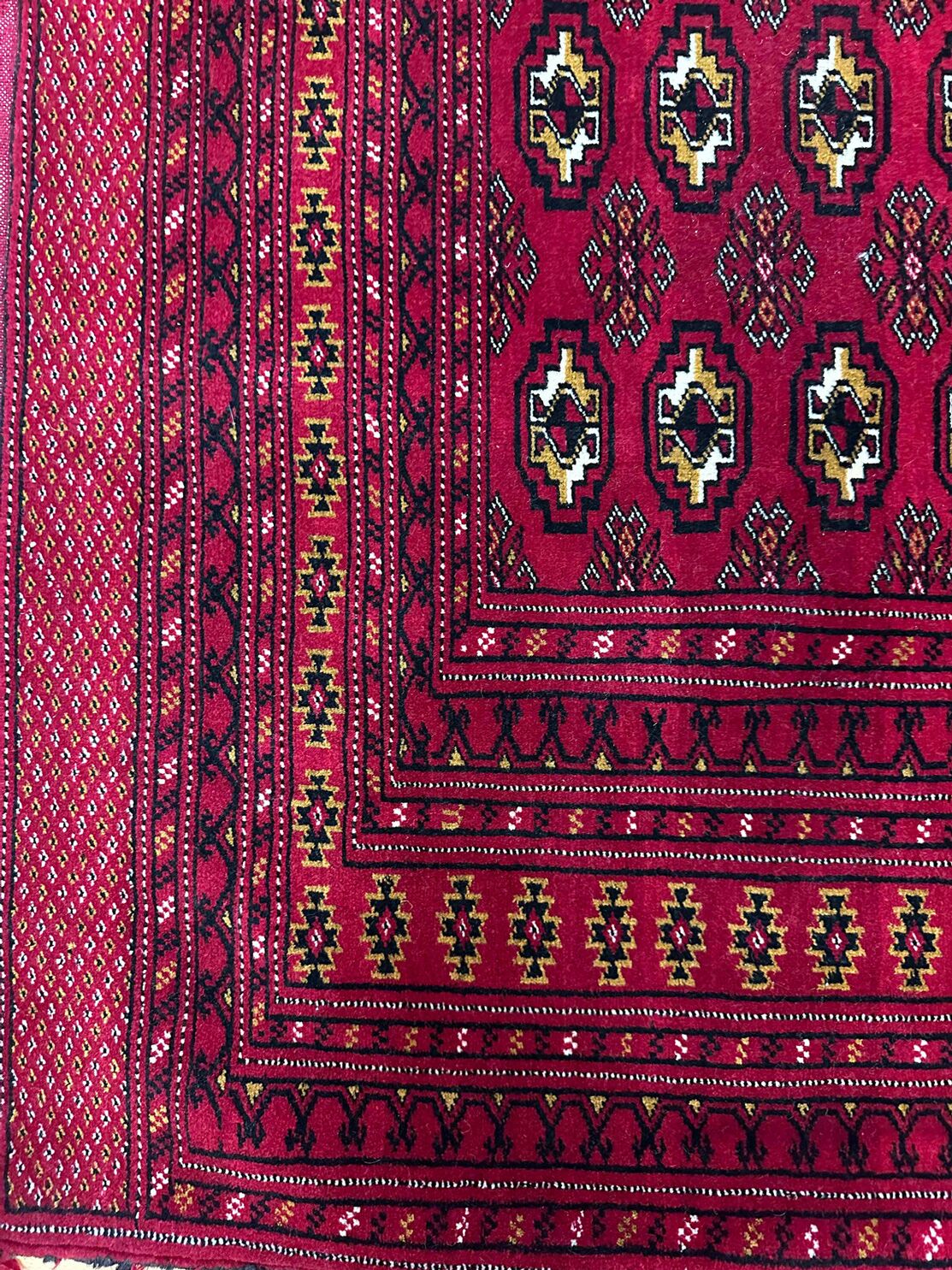 1.26 x 0.7 M Persian Turkoman Poshti Rug - Image 10